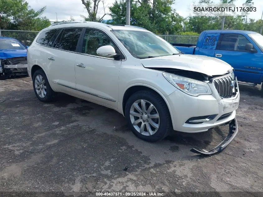 2015 Buick Enclave Premium VIN: 5GAKRCKD1FJ176303 Lot: 40437571