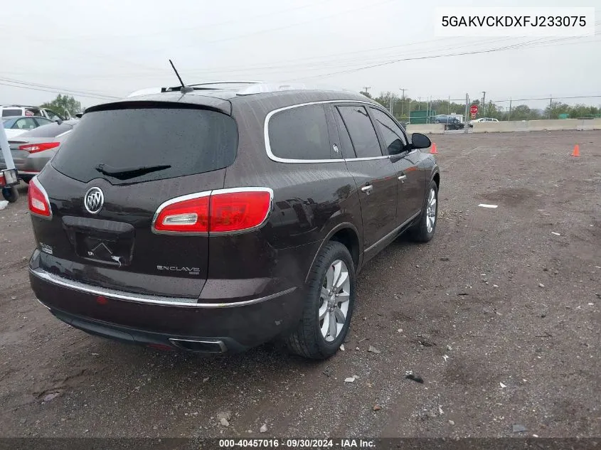 2015 Buick Enclave VIN: 5GAKVCKDXFJ233075 Lot: 40457016