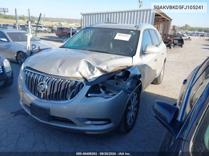 2015 Buick Enclave Leather VIN: 5GAKVBKD5FJ105241 Lot: 40459363