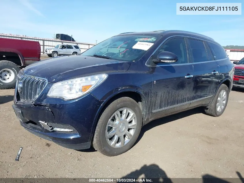 2015 Buick Enclave Premium VIN: 5GAKVCKD8FJ111105 Lot: 40462584