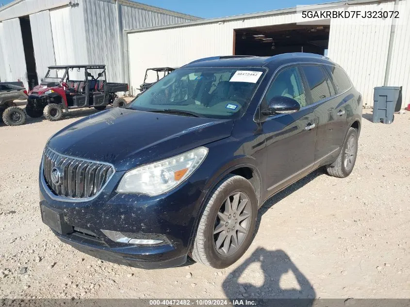 2015 Buick Enclave Leather VIN: 5GAKRBKD7FJ323072 Lot: 40472482