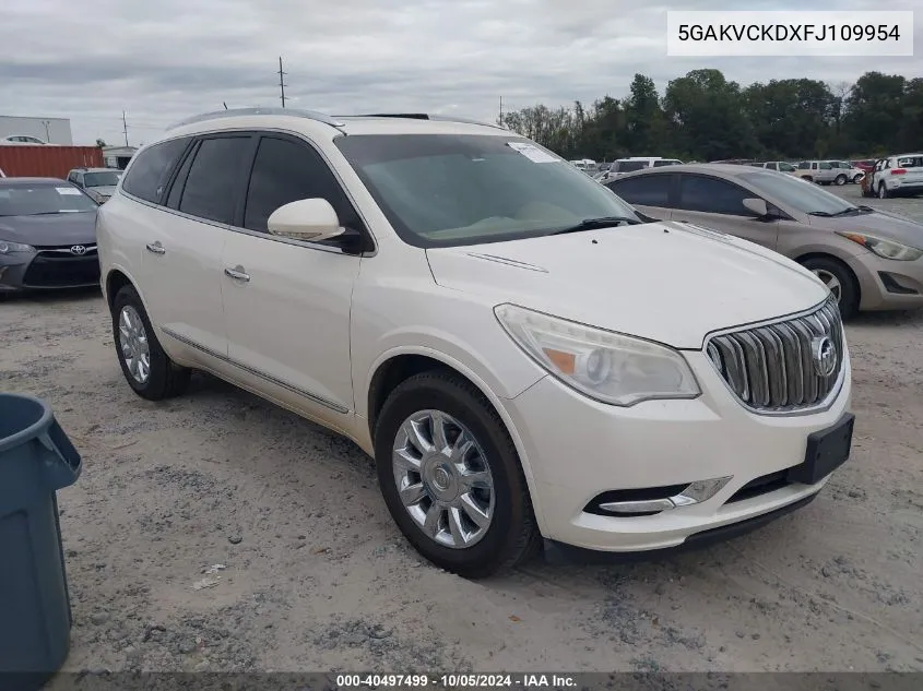 2015 Buick Enclave VIN: 5GAKVCKDXFJ109954 Lot: 40497499