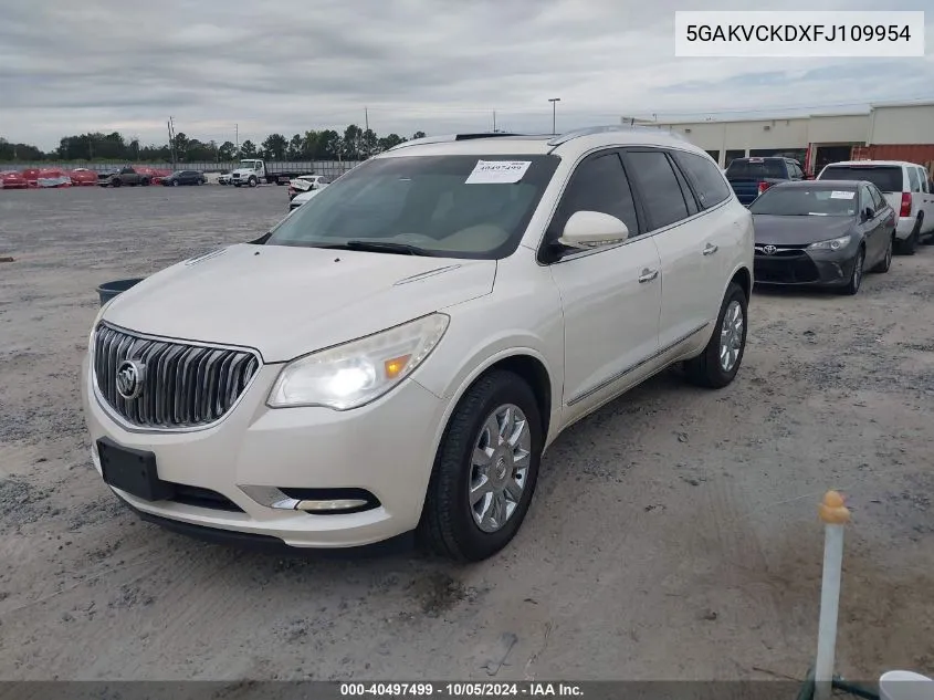 2015 Buick Enclave VIN: 5GAKVCKDXFJ109954 Lot: 40497499