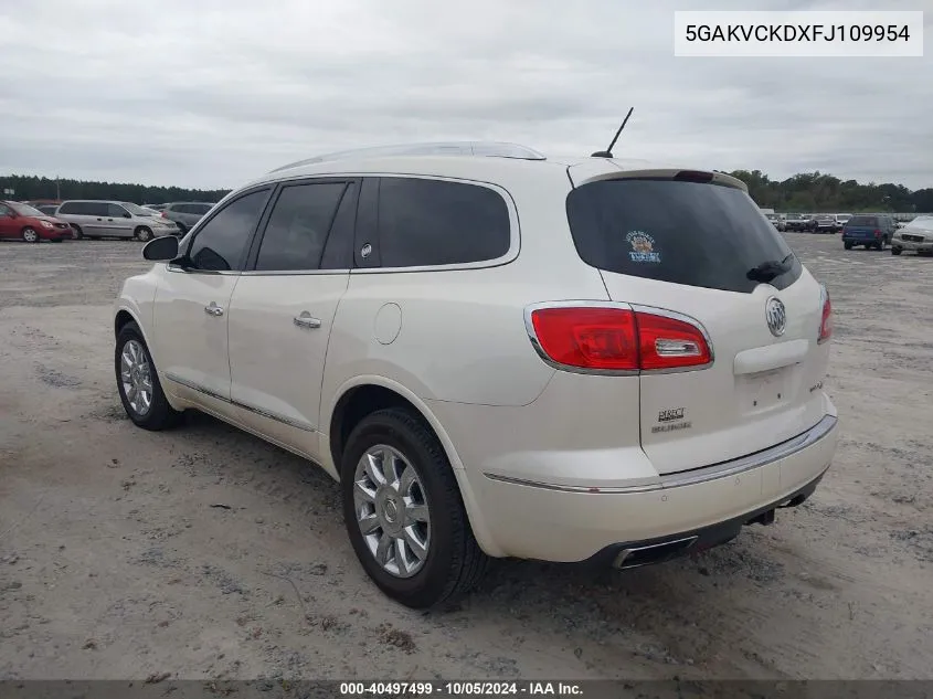 2015 Buick Enclave VIN: 5GAKVCKDXFJ109954 Lot: 40497499