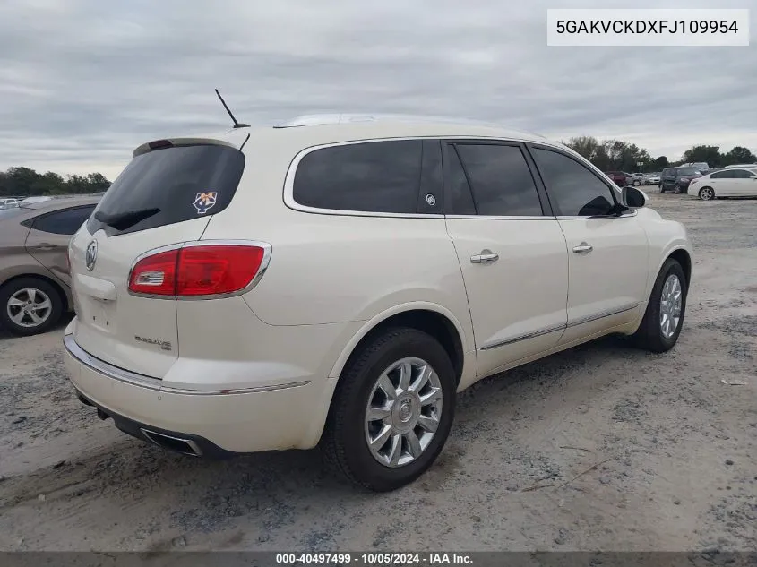 2015 Buick Enclave VIN: 5GAKVCKDXFJ109954 Lot: 40497499