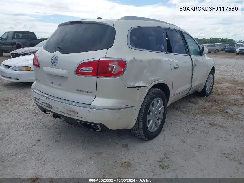 2015 Buick Enclave VIN: 5GAKRCKD3FJ117530 Lot: 40523532