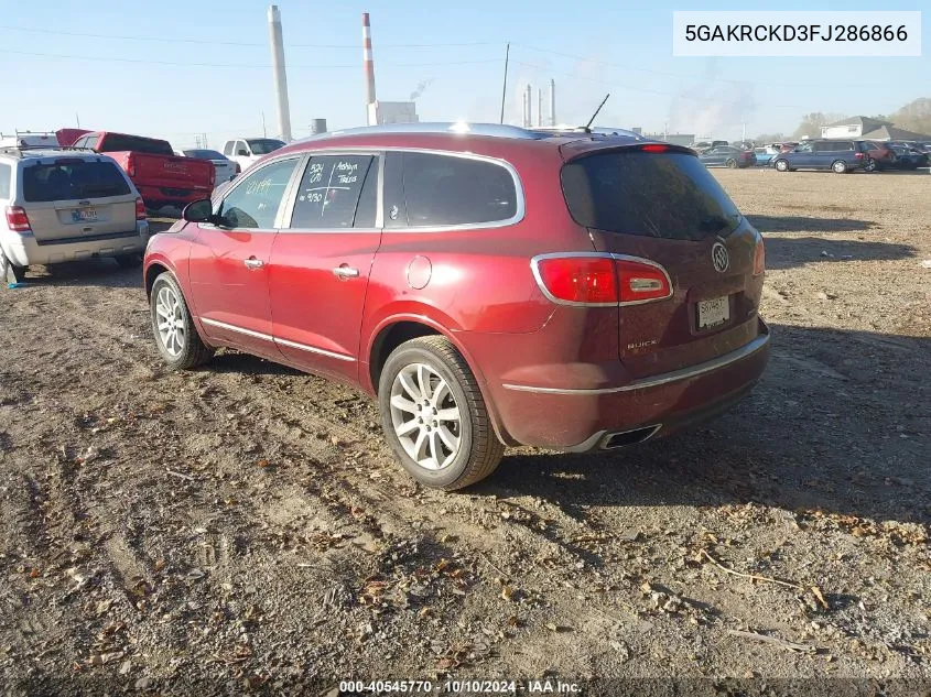 2015 Buick Enclave Premium VIN: 5GAKRCKD3FJ286866 Lot: 40545770