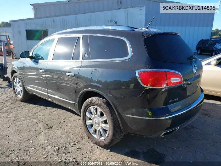 2015 Buick Enclave Leather VIN: 5GAKRBKDXFJ214895 Lot: 40547083