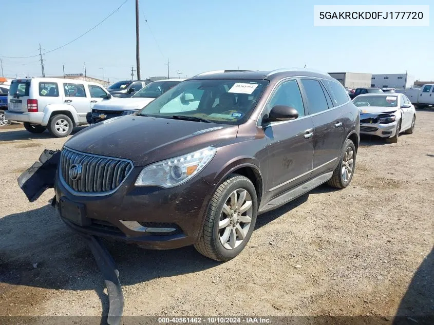 2015 Buick Enclave Premium VIN: 5GAKRCKD0FJ177720 Lot: 40561462