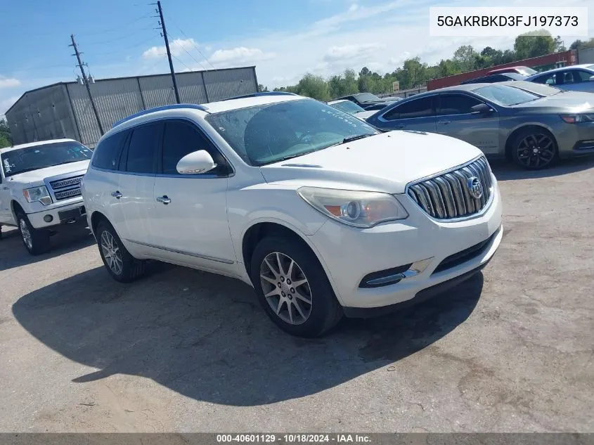 2015 Buick Enclave Leather VIN: 5GAKRBKD3FJ197373 Lot: 40601129