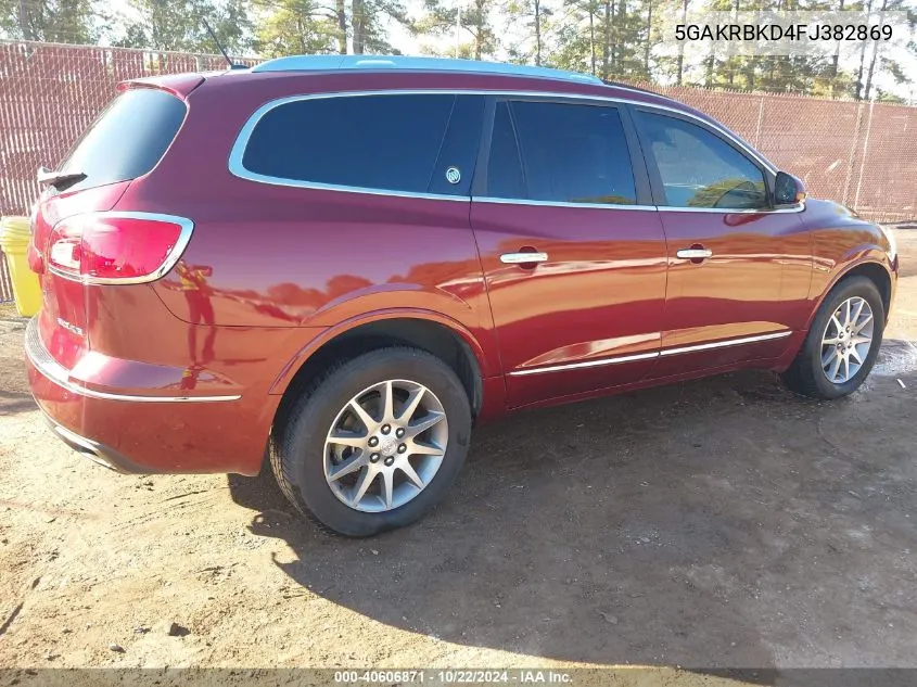 2015 Buick Enclave Leather VIN: 5GAKRBKD4FJ382869 Lot: 40606871