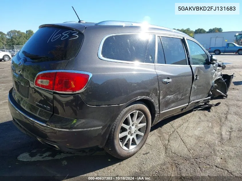 2015 Buick Enclave Leather VIN: 5GAKVBKD2FJ131683 Lot: 40637383