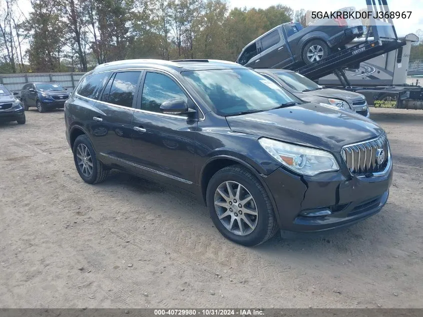 2015 Buick Enclave Leather VIN: 5GAKRBKD0FJ368967 Lot: 40729980