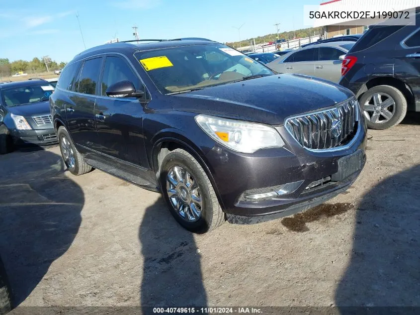 2015 Buick Enclave Premium VIN: 5GAKRCKD2FJ199072 Lot: 40749615