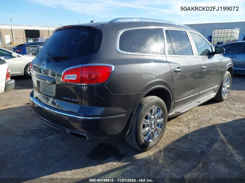 2015 Buick Enclave Premium VIN: 5GAKRCKD2FJ199072 Lot: 40749615