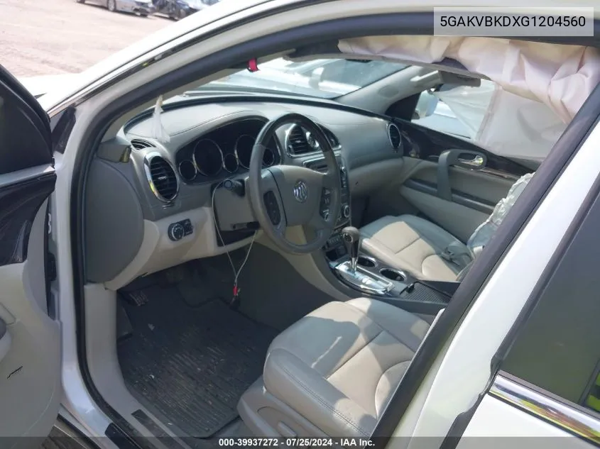 5GAKVBKDXG1204560 2016 Buick Enclave Leather