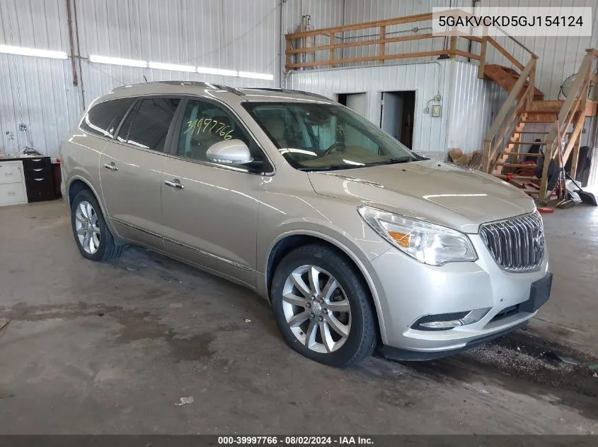 2016 Buick Enclave Premium VIN: 5GAKVCKD5GJ154124 Lot: 39997766