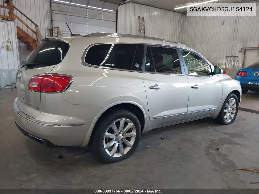 2016 Buick Enclave Premium VIN: 5GAKVCKD5GJ154124 Lot: 39997766