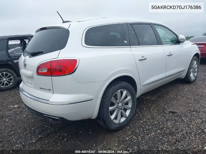 5GAKRCKD7GJ176386 2016 Buick Enclave Premium