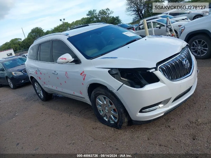 5GAKVCKD6GJ278127 2016 Buick Enclave Premium