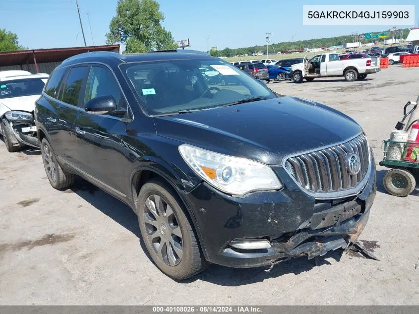 2016 Buick Enclave Premium VIN: 5GAKRCKD4GJ159903 Lot: 40108026