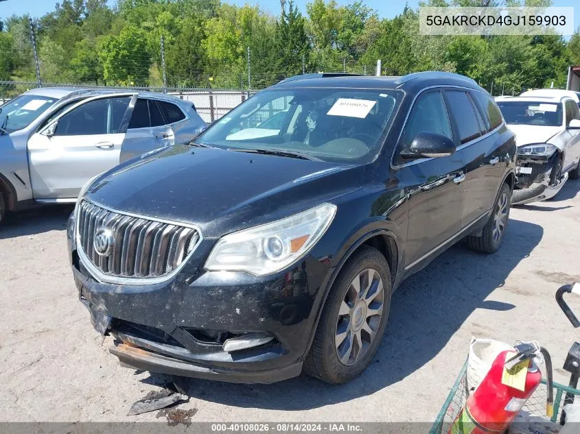 2016 Buick Enclave Premium VIN: 5GAKRCKD4GJ159903 Lot: 40108026