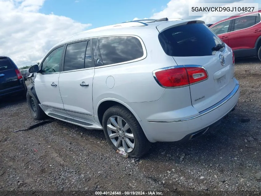 5GAKVCKD9GJ104827 2016 Buick Enclave Premium