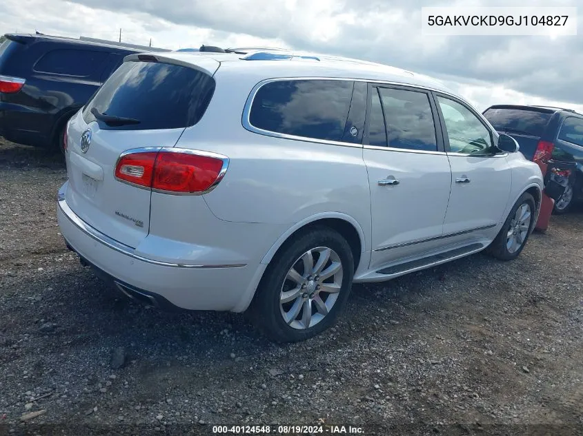 2016 Buick Enclave Premium VIN: 5GAKVCKD9GJ104827 Lot: 40731639