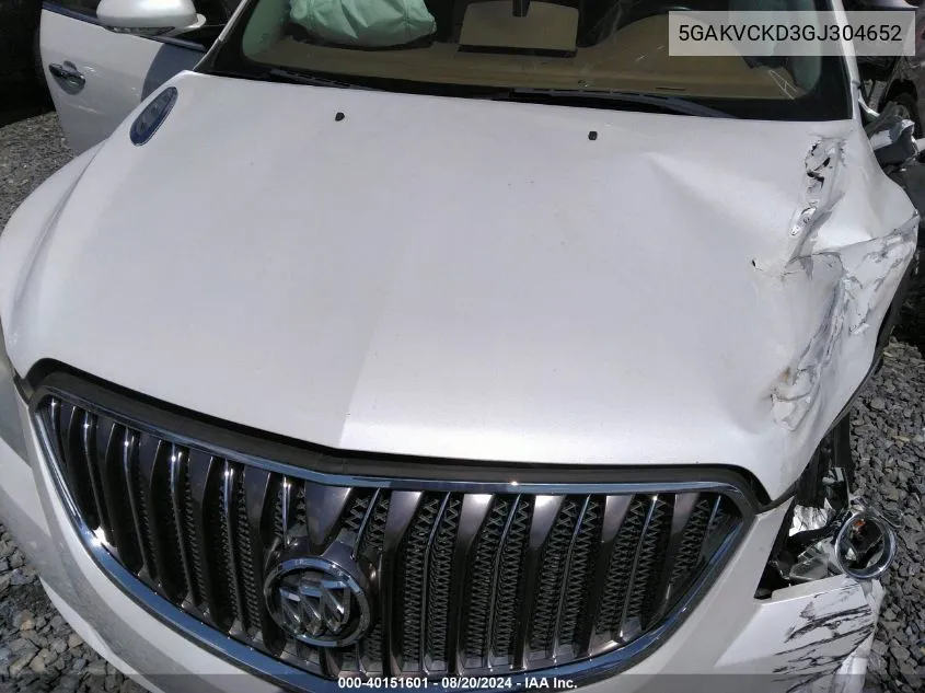 5GAKVCKD3GJ304652 2016 Buick Enclave Premium