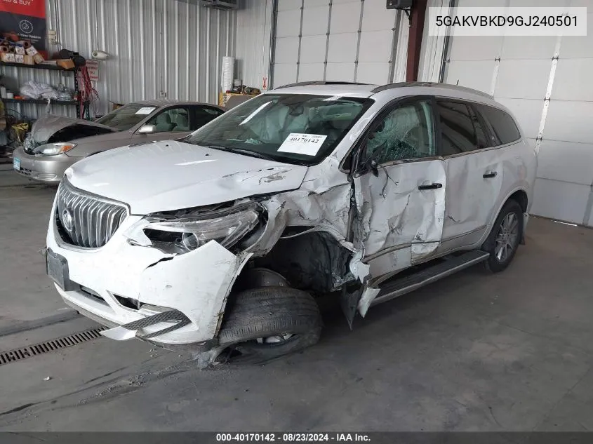 5GAKVBKD9GJ240501 2016 Buick Enclave Leather