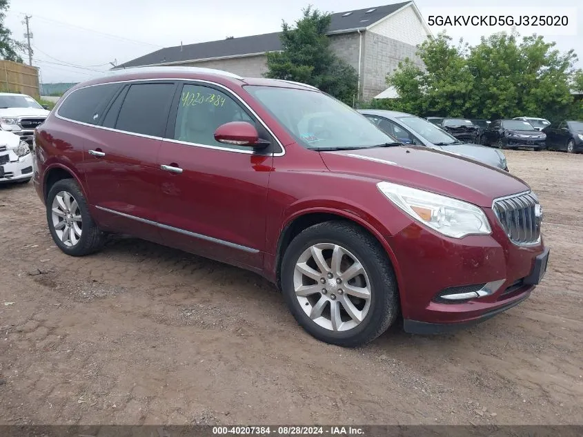 2016 Buick Enclave Premium VIN: 5GAKVCKD5GJ325020 Lot: 40207384