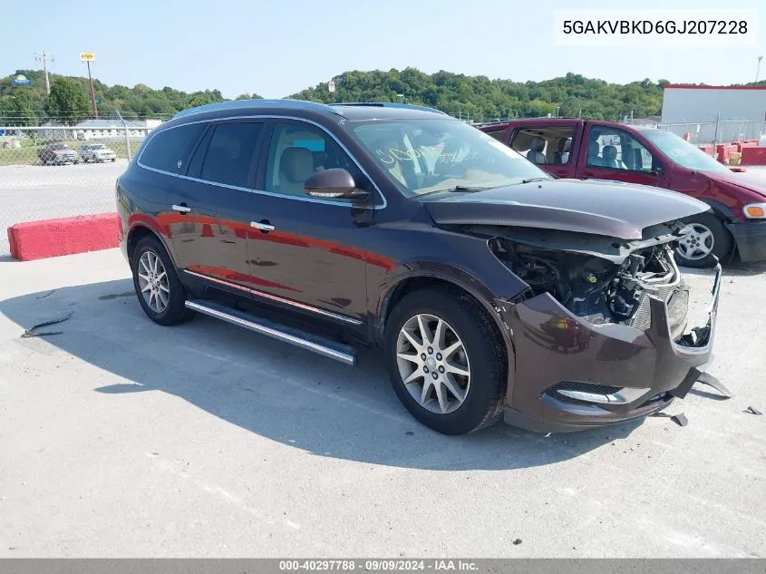 2016 Buick Enclave Leather VIN: 5GAKVBKD6GJ207228 Lot: 40297788