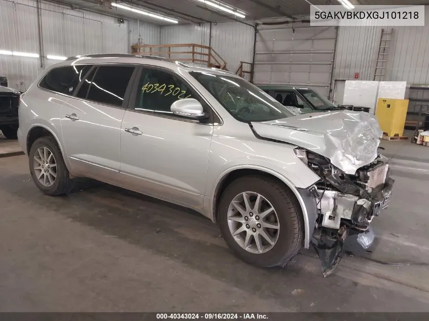 2016 Buick Enclave Leather VIN: 5GAKVBKDXGJ101218 Lot: 40343024