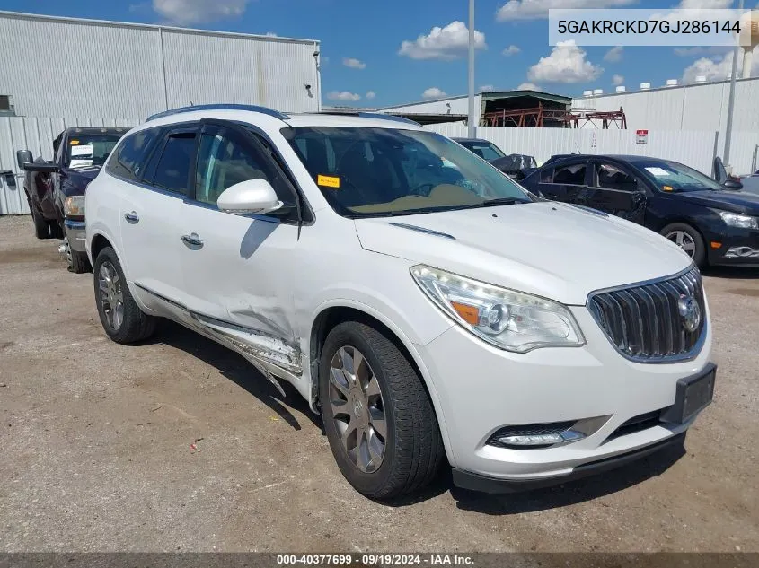 2016 Buick Enclave Premium VIN: 5GAKRCKD7GJ286144 Lot: 40377699