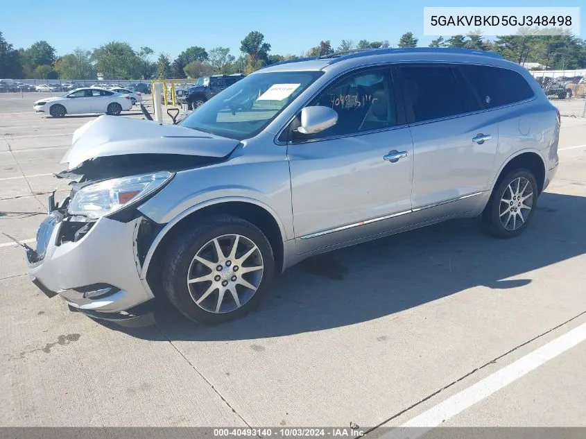 5GAKVBKD5GJ348498 2016 Buick Enclave Leather