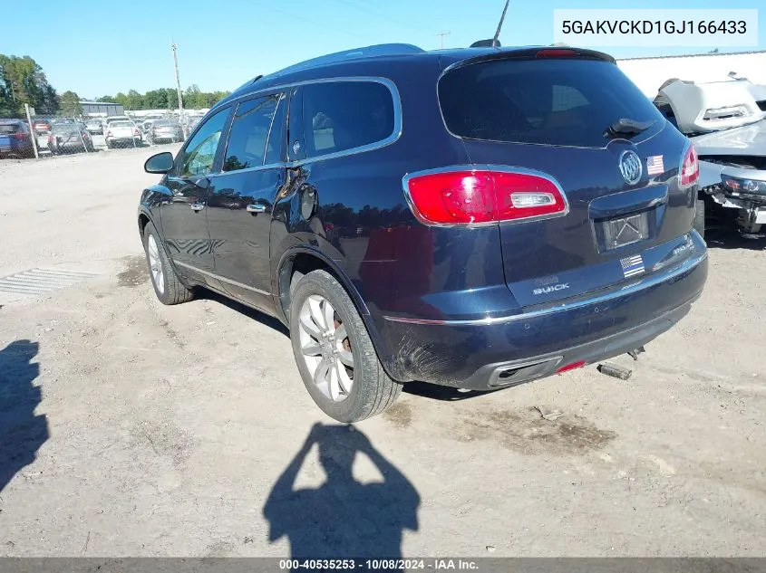 2016 Buick Enclave Premium VIN: 5GAKVCKD1GJ166433 Lot: 40535253