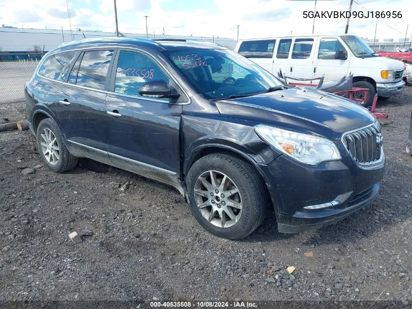 2016 Buick Enclave Leather VIN: 5GAKVBKD9GJ186956 Lot: 40535508