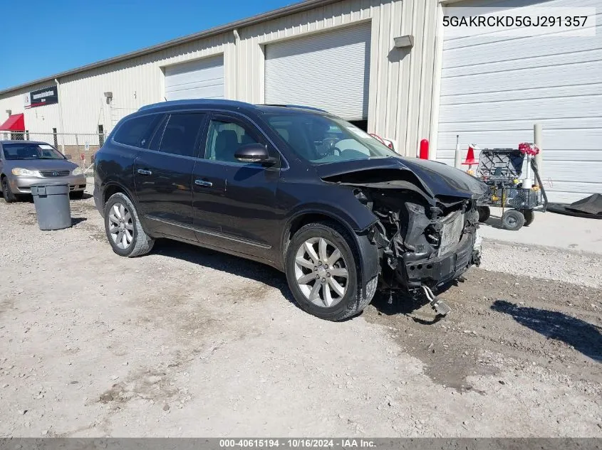 2016 Buick Enclave Premium VIN: 5GAKRCKD5GJ291357 Lot: 40615194