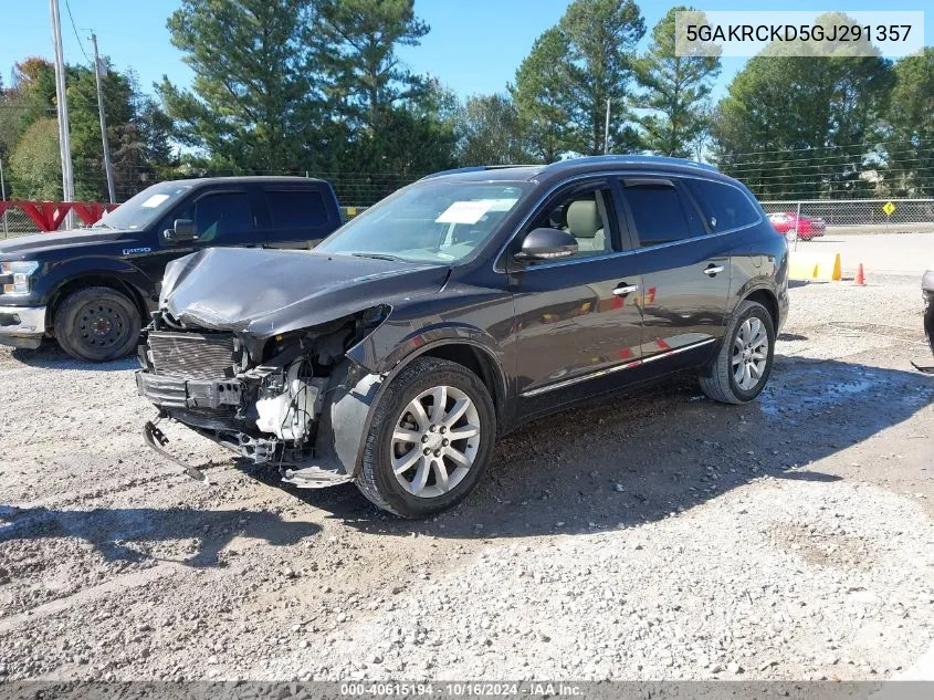 2016 Buick Enclave Premium VIN: 5GAKRCKD5GJ291357 Lot: 40615194