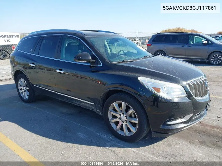 2016 Buick Enclave Premium VIN: 5GAKVCKD8GJ117861 Lot: 40648484