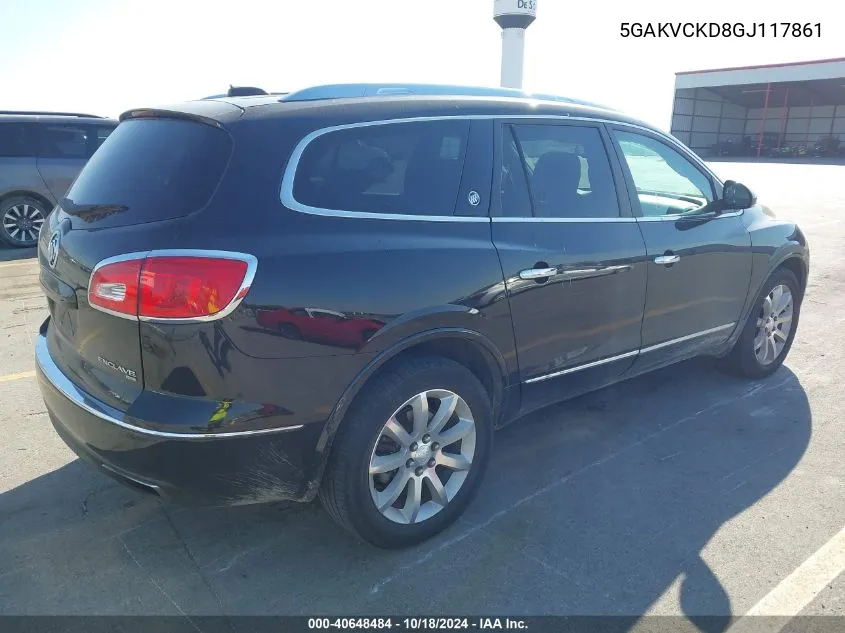 2016 Buick Enclave Premium VIN: 5GAKVCKD8GJ117861 Lot: 40648484