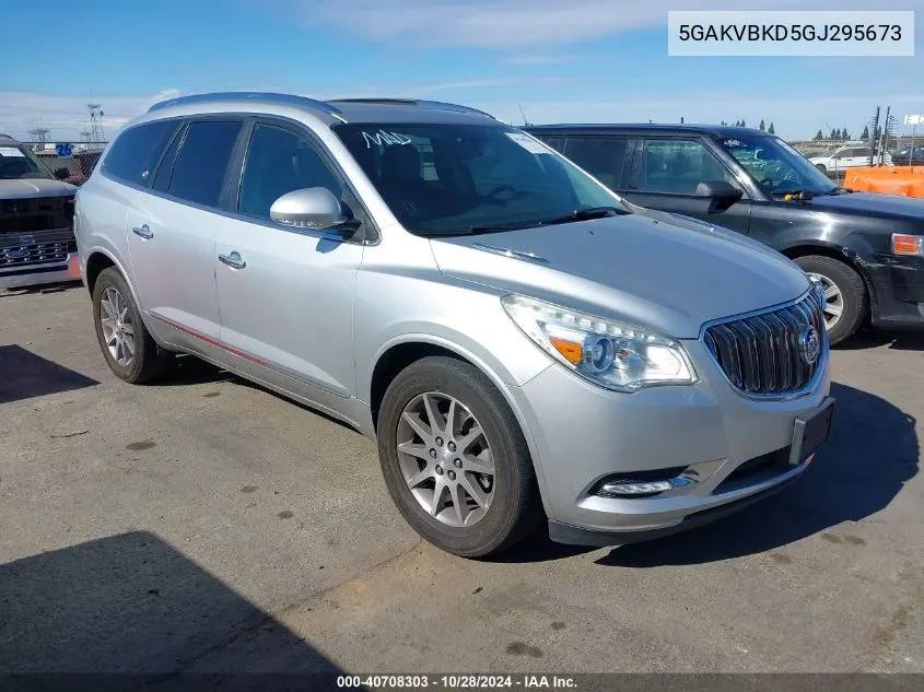 2016 Buick Enclave Leather VIN: 5GAKVBKD5GJ295673 Lot: 40708303