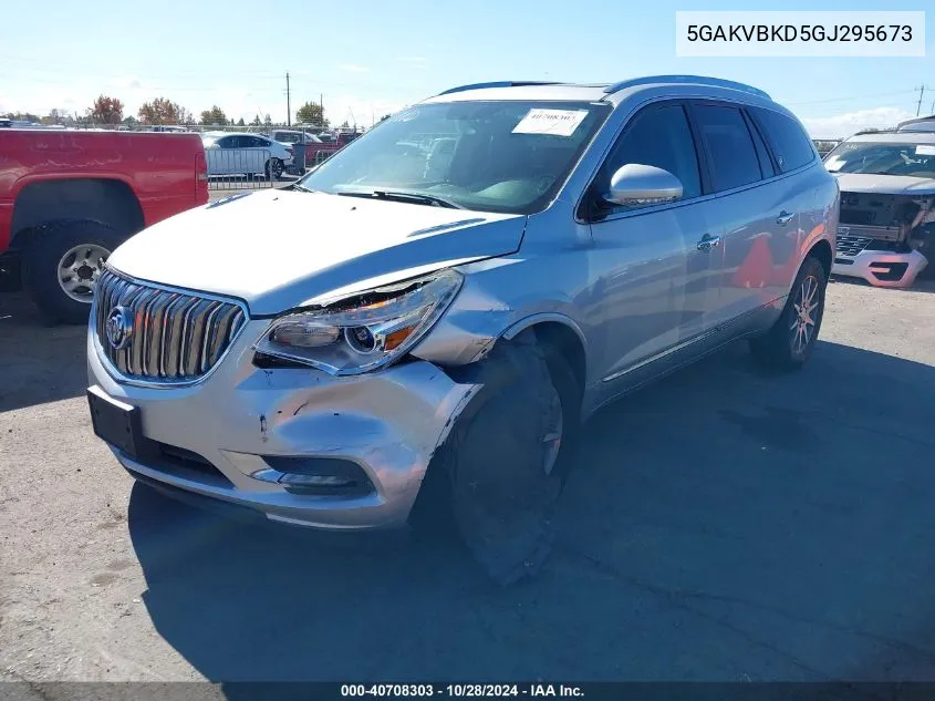 2016 Buick Enclave Leather VIN: 5GAKVBKD5GJ295673 Lot: 40708303