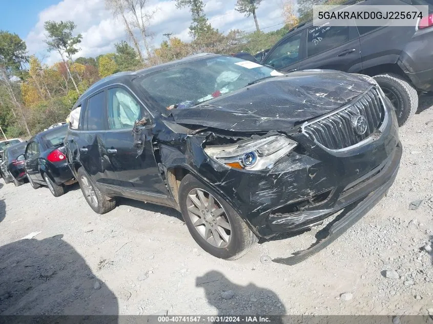 2016 Buick Enclave Convenience VIN: 5GAKRAKD0GJ225674 Lot: 40741547