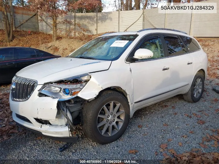 2016 Buick Enclave Leather VIN: 5GAKVBKD1GJ284329 Lot: 40780893