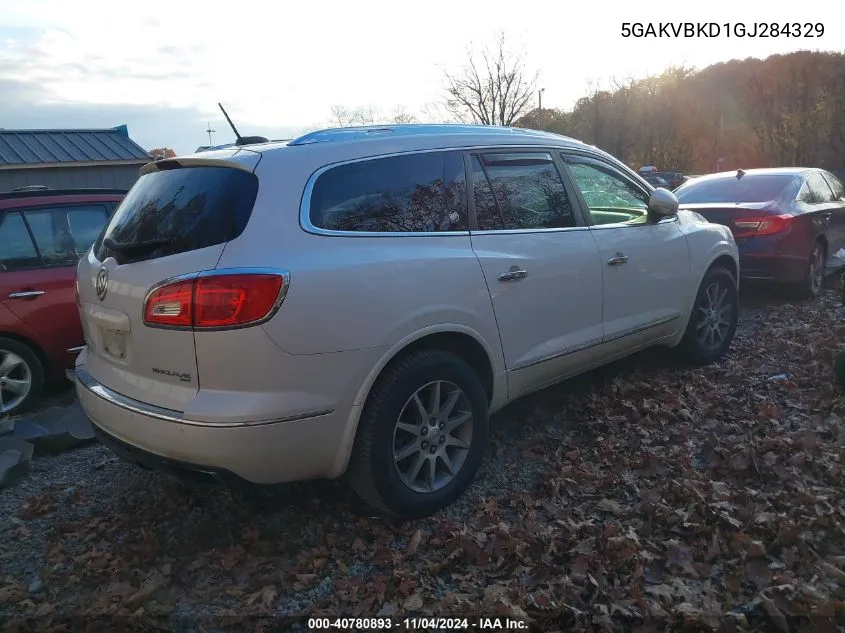 2016 Buick Enclave Leather VIN: 5GAKVBKD1GJ284329 Lot: 40780893