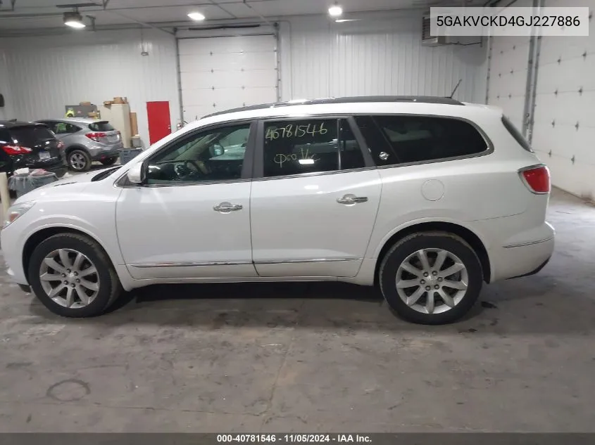 2016 Buick Enclave Premium VIN: 5GAKVCKD4GJ227886 Lot: 40781546