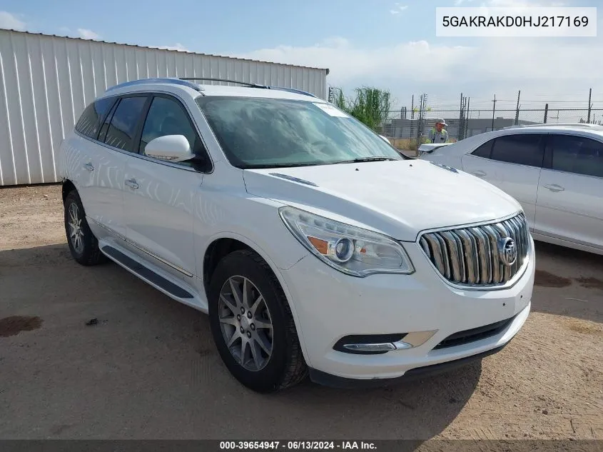 5GAKRAKD0HJ217169 2017 Buick Enclave Convenience