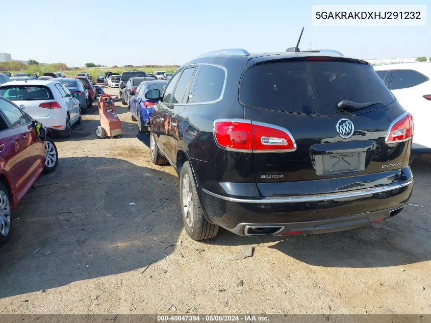 2017 Buick Enclave Convenience VIN: 5GAKRAKDXHJ291232 Lot: 40047394