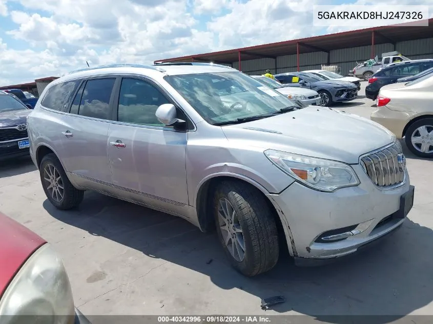 5GAKRAKD8HJ247326 2017 Buick Enclave Convenience